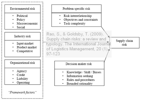 Shashank Rao and Thomas Goldsby (2009) Supply Chain Risk Typology